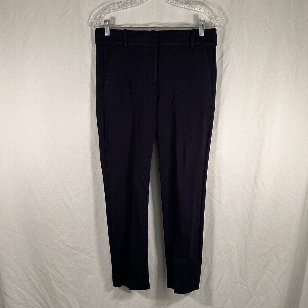 J Crew Dress Pants Women's 6 Navy Blue Camron Fit 365 Mid Rise Work Office